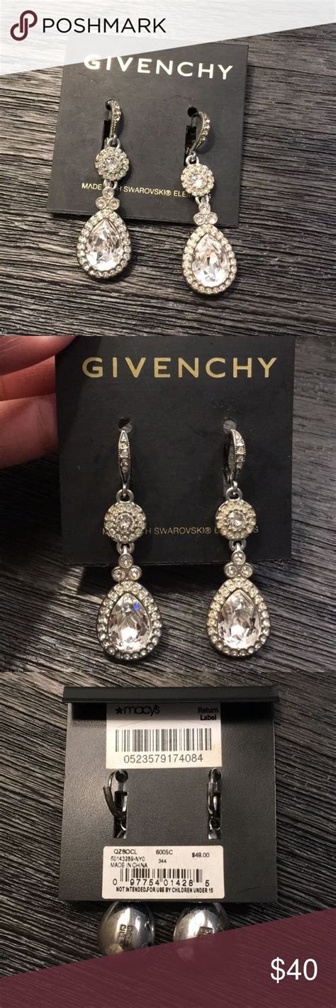 givenchy earrings studs|givenchy swarovski earrings.